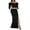 Black formal dresses for women, variant on Gifts Usmixi Formal Dresses for Women Wedding Guest Elegant Sexy Strapless Bodycon Slit Mermaid Maxi Dresses Tube Top Elbow-Length Solid Summer Long Dress White l