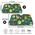 thumbnail image 2 of Goofa Vegan Printed Car Windshield Sunshade,Foldable Reflective Sun Visor,UV Protection Heat Blocker Sunshade,Car Cooling Accessory-Small, 2 of 7