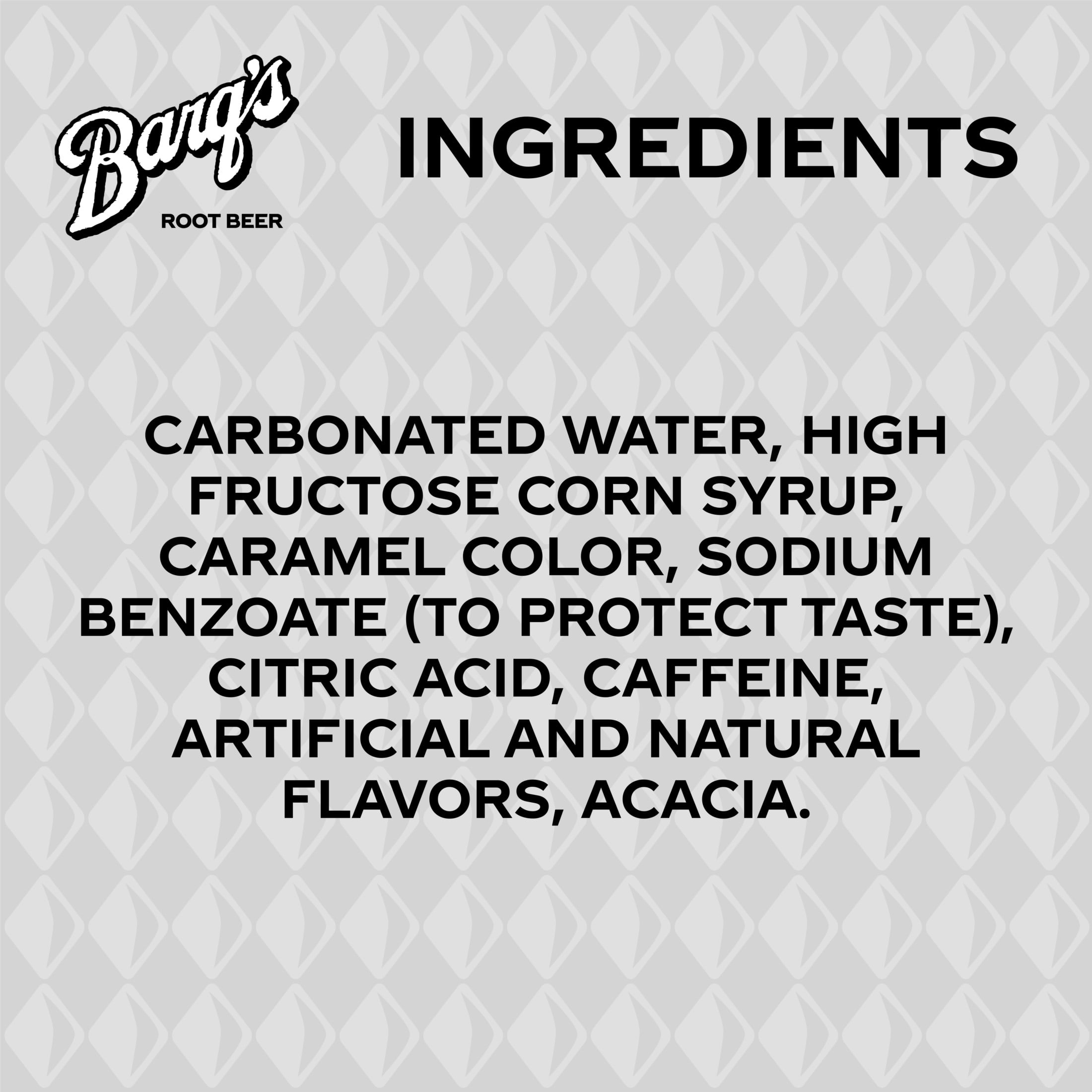 Barq's Root Beer Soda Pop Cans, 12 fl oz, 24 Pack