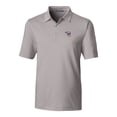 thumbnail image 2 of Men's Cutter & Buck  Gray Iowa Cubs Forge Pencil Stripe Stretch DryTec Polo, 2 of 3