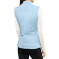 thumbnail image 3 of INSPIRE CHIC Gilets d'Extérieur pour Femmes Col Montant Gilet Rembourré Gilet à Fermeture Éclair TG Bleu Pâle, 3 of 6