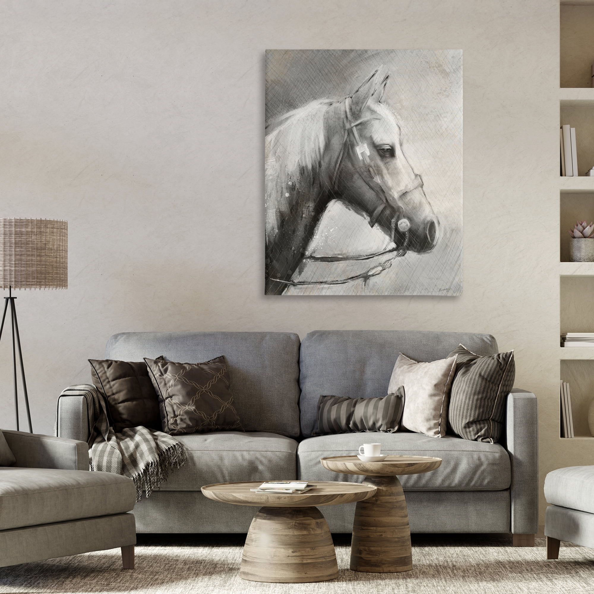 Stupell Industries Modern Ranch Horse Canvas Wall Art, design by Chad Barrett