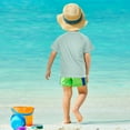 thumbnail image 4 of FORMRS Boys Rash Guard Short Sleeves Swim Shirt Quick Dry UPF 50+ Sun Protection, Sizes 3-12T, Large Pine Tree, 4 of 6
