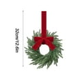 thumbnail image 3 of 4PCS Christmas Wreath with Red Bow Artificial Wreath Outdoor Xmas Wreaths for Windows Door Chairs Wall Stairs Home Decors, 10 In, 3 of 9
