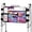 Purple Floral, variant on SupreGear Walker Bag, Rollator Wheelchair Storage Pouch with Cup Holder, Water-Resistant Nylon, Black
