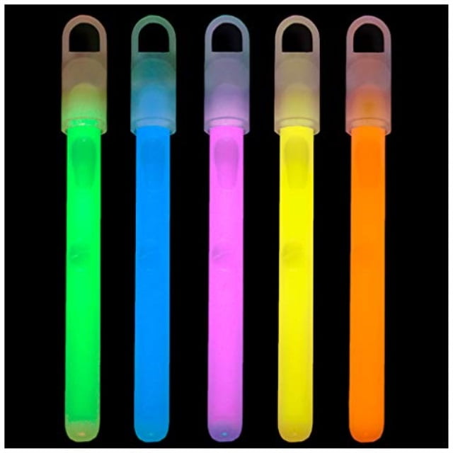 Lumistick 6 Inch Glow Sticks with Strings Kid Safe NonToxic Neon