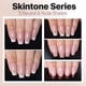 thumbnail image 3 of Press On Nails SXC Cosmetics, punta francesa, tono de piel nude, 3 of 9