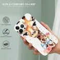 thumbnail image 2 of COMIO  Compatible with iPhone 14 Aesthetic Trendy Design Phone case，Cartoon Animal Floral Giraffe Pattern Soft Protective iPhone 14 case, Wireless Charging Supported, 2 of 4