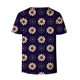 thumbnail image 5 of Camiseta informal para mujer con estampado floral y cuello en V, manga corta, jersey, blusa, tops Fridja  zx4038, 5 of 5