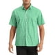 thumbnail image 1 of Camisas de vestir de cuadros INSPIRE CHIC para hombres de manga corta S Verde, 1 of 6