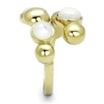 thumbnail image 4 of New Stainless Steel Gold IP Aurora Borealis Wrap Ring  Size 5, 4 of 4