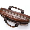 thumbnail image 3 of TELOLY Briefcases for Men,Made of Top-Grain Cowhide Leather Laptop Bag for Men,Exquisite Craftsmanship Leather Briefcase for Men,Brown, 3 of 5
