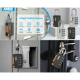 thumbnail image 2 of Locks for Locker, AMIR 4 Digit Code Resettable Padlock for Locker Luggage Fence Toolbox Storage Box School Gym 4 Packs, 2 of 9