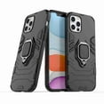 thumbnail image 3 of Dteck Shockproof Case For iPhone 12 Pro Max [Magnetic Car Mount] Heavy Duty Armor Protective Rugged 2 in 1 Shock-Absorbing Case with 360 Degree Rotation Ring Case, Black, 3 of 6