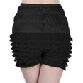 thumbnail image 2 of XIAONU Lace Ruffled Shorts for Women Elastic Waist Casual Bottoms, 2 of 4