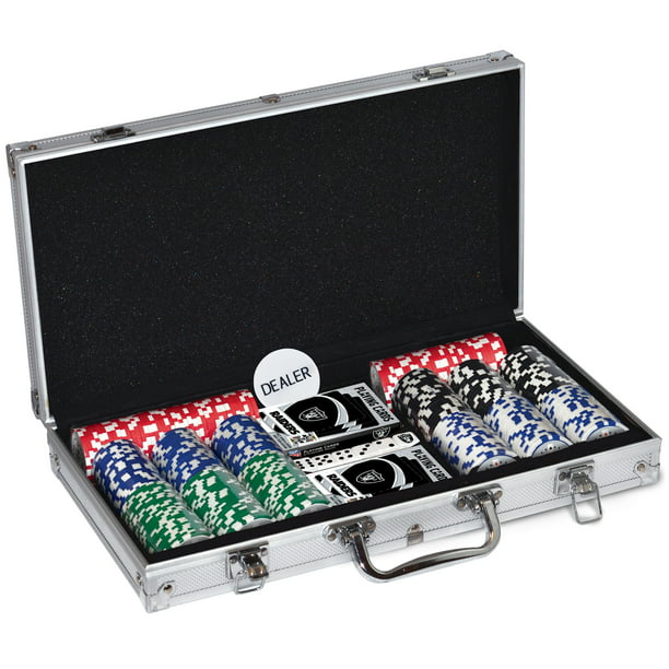 Las Vegas Raiders 300-Piece Poker Chips Set