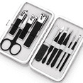 thumbnail image 3 of Kit de cortaúñas profesional Herramienta de cuidado de pedicura - Kit de aseo de acero inoxidable Viaje o hogar MFZFUKR CPB-US-YYM108-3, 3 of 5