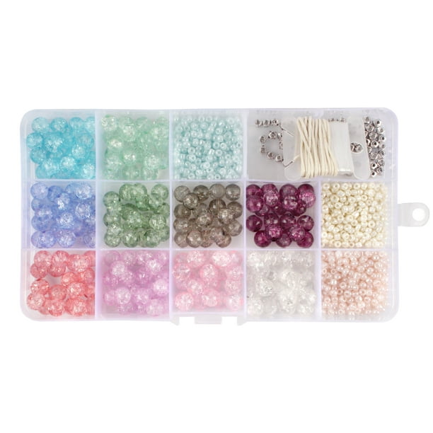 Assorted Bead Kits DIY Bracelet and Necklace Craft Set Crystal