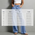 thumbnail image 3 of AherBiu Juniors Jeans for Women Straight Leg Loose Fitted Button Waisted Streetwear Denim Pants with Pockets, 3 of 7