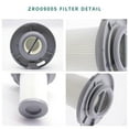 thumbnail image 2 of 3 Pack Replacement Filters for Rowenta Vacuum Cleaner, 2 of 5