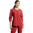 thumbnail image 1 of Marvella by White Cross Women's Jewel Neck Zip Front Scrub Jacket, 1 of 2