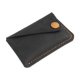 thumbnail image 1 of Tarjetero con cierre a presión, tipo sobre, ideal como regalo cumpleaños. Ranuras compactas para tarjetas crédito. Negro, 1 of 10