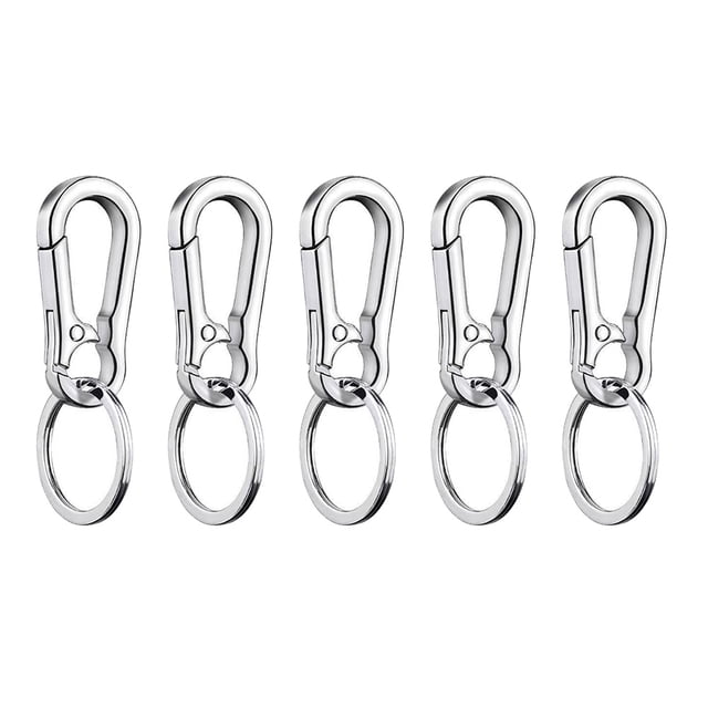 KAKOWELY 5pcs Simple Car Key Chains Practical Key Rings Creative Key Chains for Men,2.76"X1.18"X1.18"