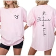 thumbnail image 2 of Jesus Has My Back Double Sided T-Shirt – Christian Faith Graphic Tee, Unisex Casual Cotton Shirt for Men & Women Daily Wear, 2 of 6