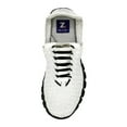 thumbnail image 2 of ZEE ALEXIS Women's Danielle Woven Sneakers, White Metallic/Black Bottom, Size: 7.5, 2 of 2