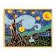 thumbnail image 4 of Pin de solapa esmaltado con pintura de noche estrellada de Van Gogh, multicolor, 1.75 pulgadas, 4 of 5