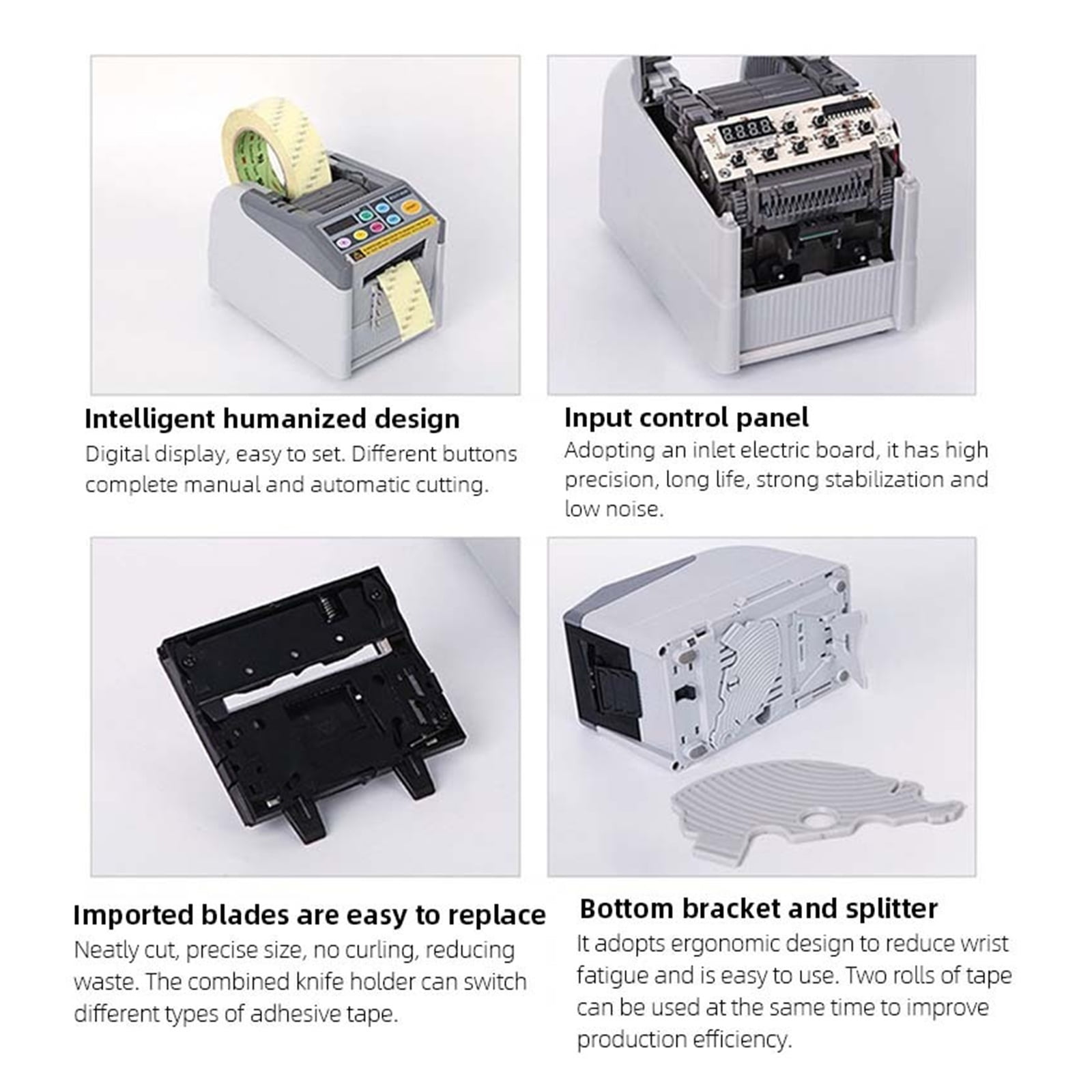 Automatic Tape Dispenser Ribbon Cutting Machine Intelligent 6-60mm Double Sided Cutter Machine