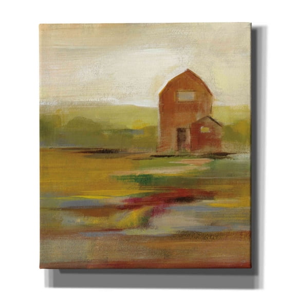 Epic Graffiti 'Hillside Barn II' by Silvia Vassileva, Canvas Wall Art, 26"x30"