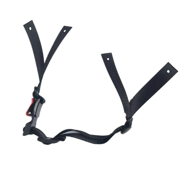 Abbracc Sangle de Menton de Casque Facile à Installer Pièces de Réparation Confortables Remplacement Pratique Noir