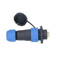 thumbnail image 1 of Enchufe De Cable Impermeable, SP20 AC250V 5A Protección IP68 Buen Aislamiento Contactos De Cobre Conexión Roscada Adaptador De Conector Industrial Para Equipos Electrónicos, 1 of 7