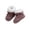 Coffee, variant on Newborn Baby Cable Knit Winter Booties, Sherpa Lined Warm Soft Pre‑Walker Crib Shoes with Adjustable Tie for Infant Boys Girls Pink 3-6 Months
