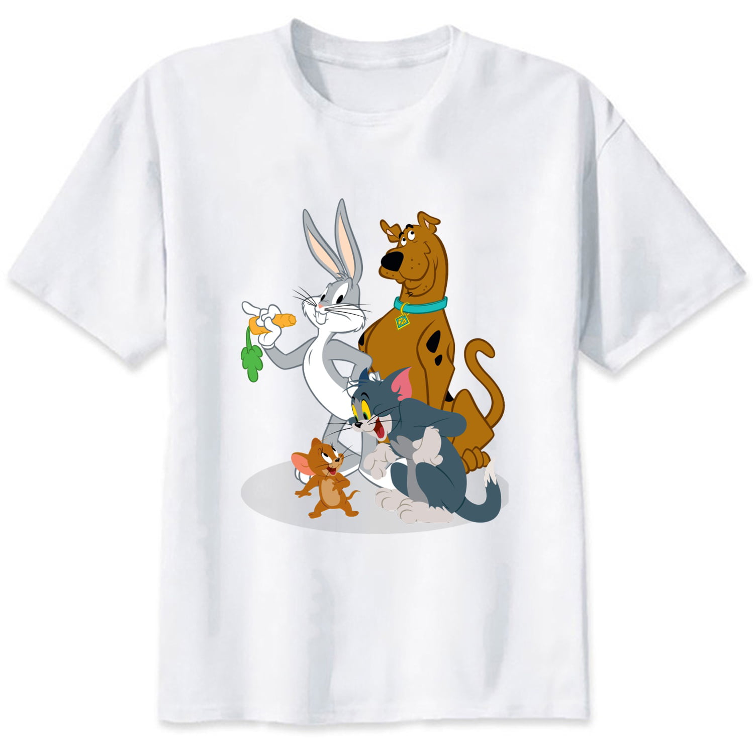 4-14 Years Boys Short Sleeve Clothing Baby Print T-shirt Looney Tunes Tops Cartoon Clothes Girl Children T-shirt