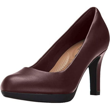 Clarks 26147330: Women's Adriel Viola Burgundy Dress Pump (7 B(M) US Women)