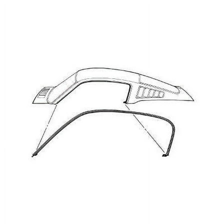 Scott Drake C5ZZ-6351222-3C Roof Rail Seal