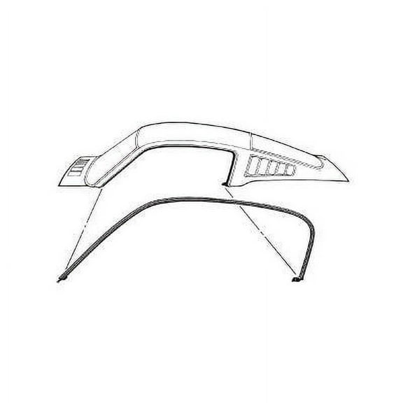 Scott Drake C5ZZ-6351222-3C Roof Rail Seal