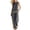 *1-Dark Gray, variant on VBVC Women's 2 Piece Cotton-Linen Outfit Set,Ladies Sleeveless Button Down Top,High Waist Contrast Wide Leg Pants For Women,Pink,S-2XL