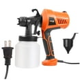 thumbnail image 1 of Pistola de pintura eléctrica HVLP de 400 W con compresor, 110 V, enchufe estadounidense Naranja, 1 of 9