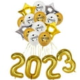 thumbnail image 1 of Globos confeti de graduación - Globos de helio en blanco y negro de 12 pulgadas para decoraciones de fiestas de graduación, decoración temática de graduación 2023, 1 of 2