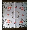 thumbnail image 6 of Doily Boutique Tablecloth or Table Topper Square Embroidered with Hummingbirds on Ivory Fabric, Size 34 inches, 6 of 6