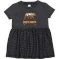 thumbnail image 3 of Inktastic South Dakota Vacation Bear Silhouette Girls Baby Dress, 3 of 5