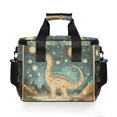 thumbnail image 7 of FORMRS Insulated Cooler Bag 24 Cans Capacity Soft Leakproof Lunch Box with Side Pockets, Dinosaur with Stars, 7 of 7