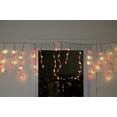 thumbnail image 3 of Set of 150 Red & Clear Mini Icicle Christmas Lights 3" Spacing - White Wire, 3 of 4