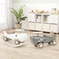 thumbnail image 2 of Costway Convertible Rocking Horse & Sliding Car with Detachable Balance Board Dark Gray, 2 of 10