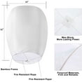 thumbnail image 3 of Biodegradable Chinese Lanterns 20 Pack, Eco-Friendly Wishing Lantern, 3 of 7