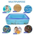 thumbnail image 4 of ” Inflatable Swimming Pool Padding Swim Centre Pools Children Bathing Tub Rectangular for Kids Adults Family Indoor Outdoor Garden Toys Game Above Ground  Backyard  Garden  Summer Water”, 4 of 5