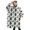 White Christmas Santa, variant on Oversized Wearable Blanket Hoodie,White Christmas Santa and Tree Pattern Sherpa Blanket Hoodie with Super Pockets,Super Warm Fuzzy Pullover for Women & Men
